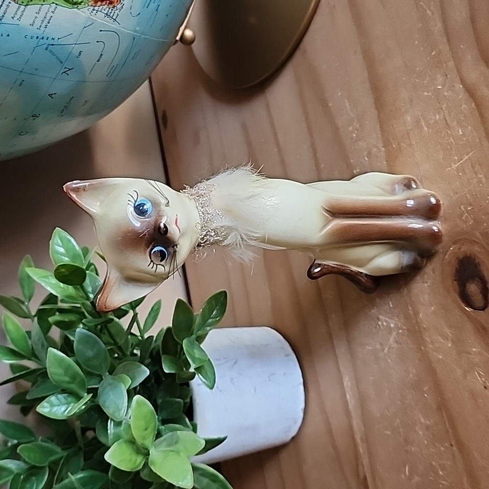 Vintage MCM siamese cat figurine - Picture 6 of 16